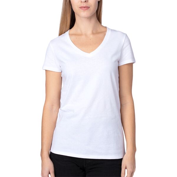 Ladies' Ultimate CVC V-Neck T-Shirt Thumbnail