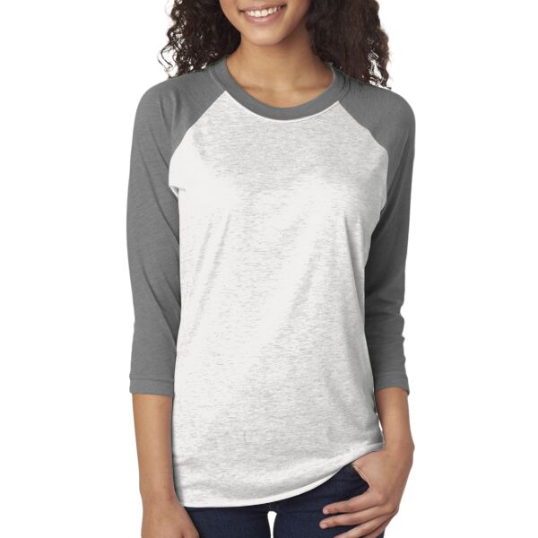 Next Level Apparel Unisex Triblend Three-Quarter Sleeve Raglan Thumbnail